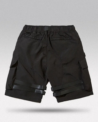 Chic Black Cargo Shorts -  urban shorts - Stylish Black Cargo Shorts for Urban Adventures