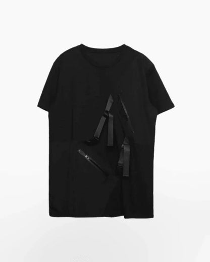 Chic Black Chest Bag Top -  comfortable fabric - Stylish Black Chest Bag for Everyday Use