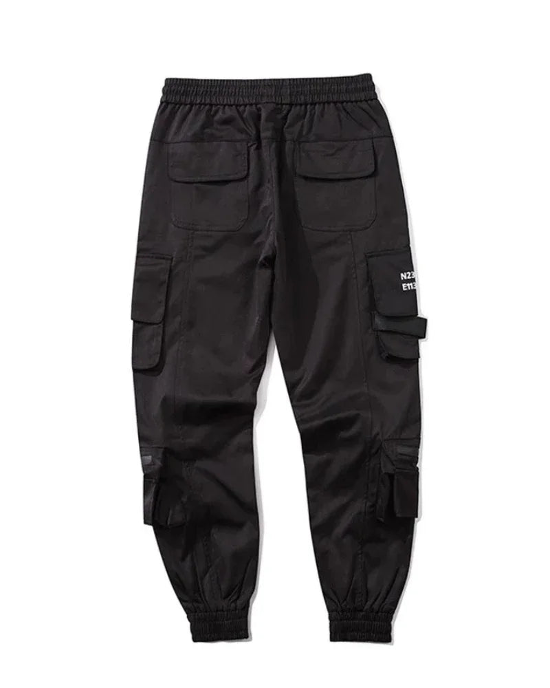 Chic Black Tech Cargo Pants -  durable black pants - Chic Black Tech Cargo Pants for Modern Style