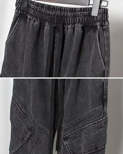 Chic Black Washed Trousers - black trousers - Chic Black Washed Trousers for Modern Style