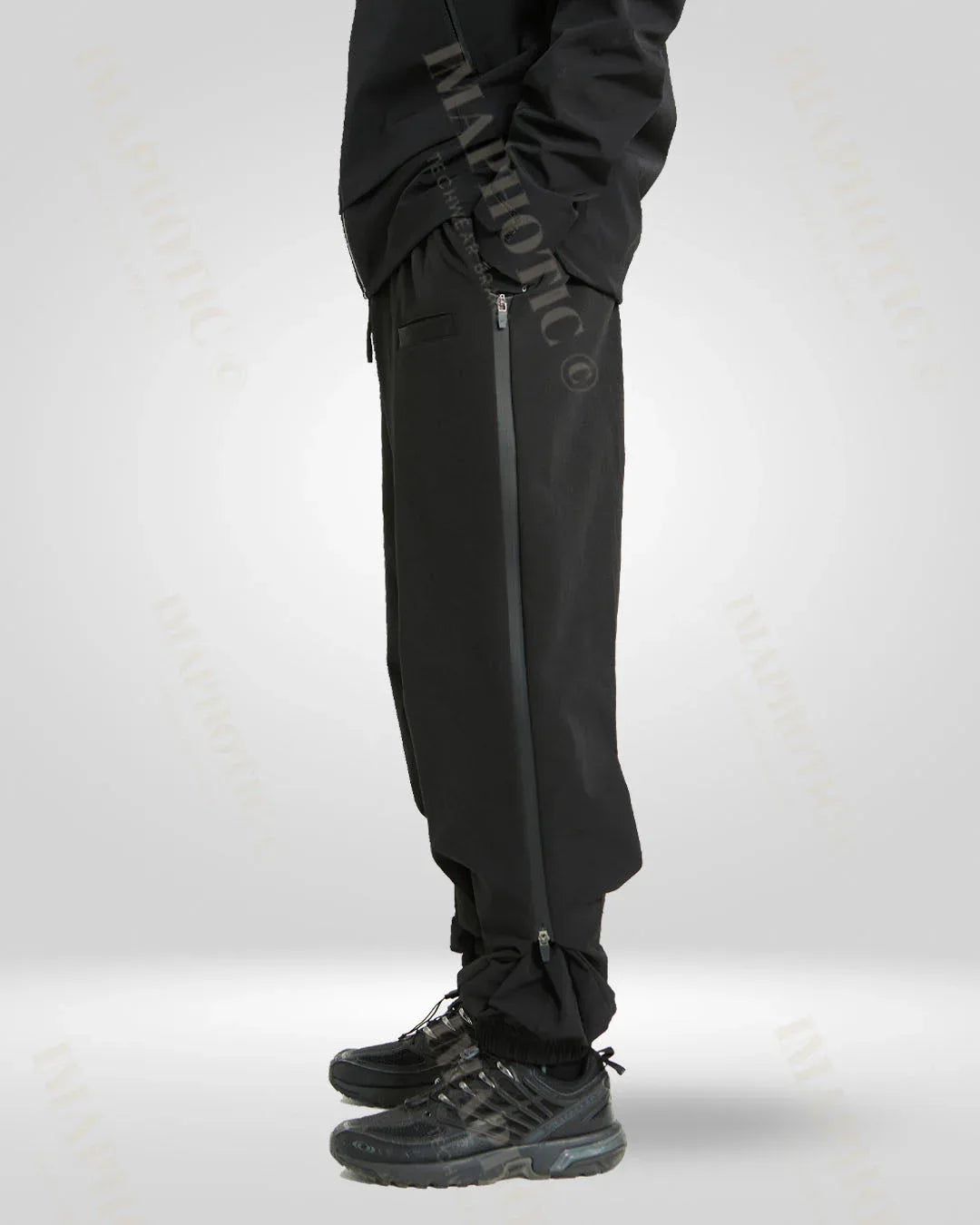 Chic Black Wide Leg Pants -  casual pants - Chic Black Wide Leg Pants for Comfortable Everyday Wear