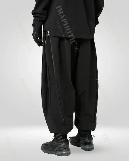 Chic Black Wide Leg Pants -  elasticated waist pants - Chic Black Wide Leg Pants for Comfortable Everyday Wear