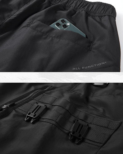 Chic Black Zip Pocket Cargo - cargo pants - Chic Black Zip Pocket Cargo Pants for Men