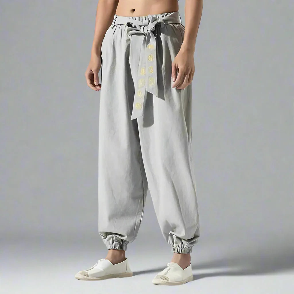 Chic Bohemian Flowy Trousers -  calf-length trousers - Chic Bohemian Flowy Trousers for Stylish Comfort