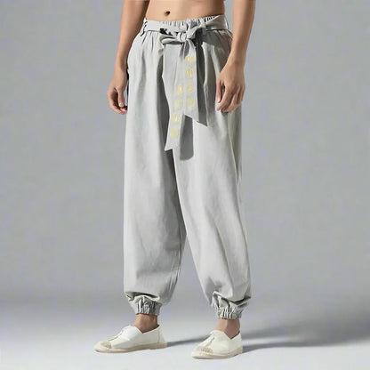 Chic Bohemian Flowy Trousers -  calf-length trousers - Chic Bohemian Flowy Trousers for Stylish Comfort