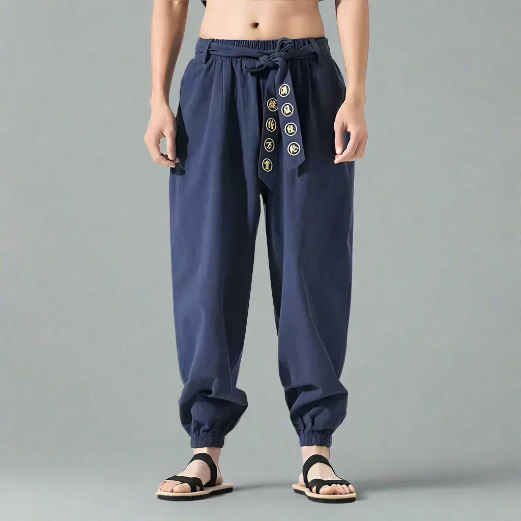 Chic Bohemian Flowy Trousers - hakama pants - Chic Bohemian Flowy Trousers for Stylish Comfort