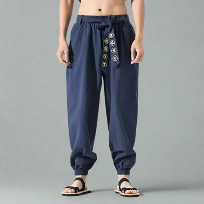 Chic Bohemian Flowy Trousers - hakama pants - Chic Bohemian Flowy Trousers for Stylish Comfort