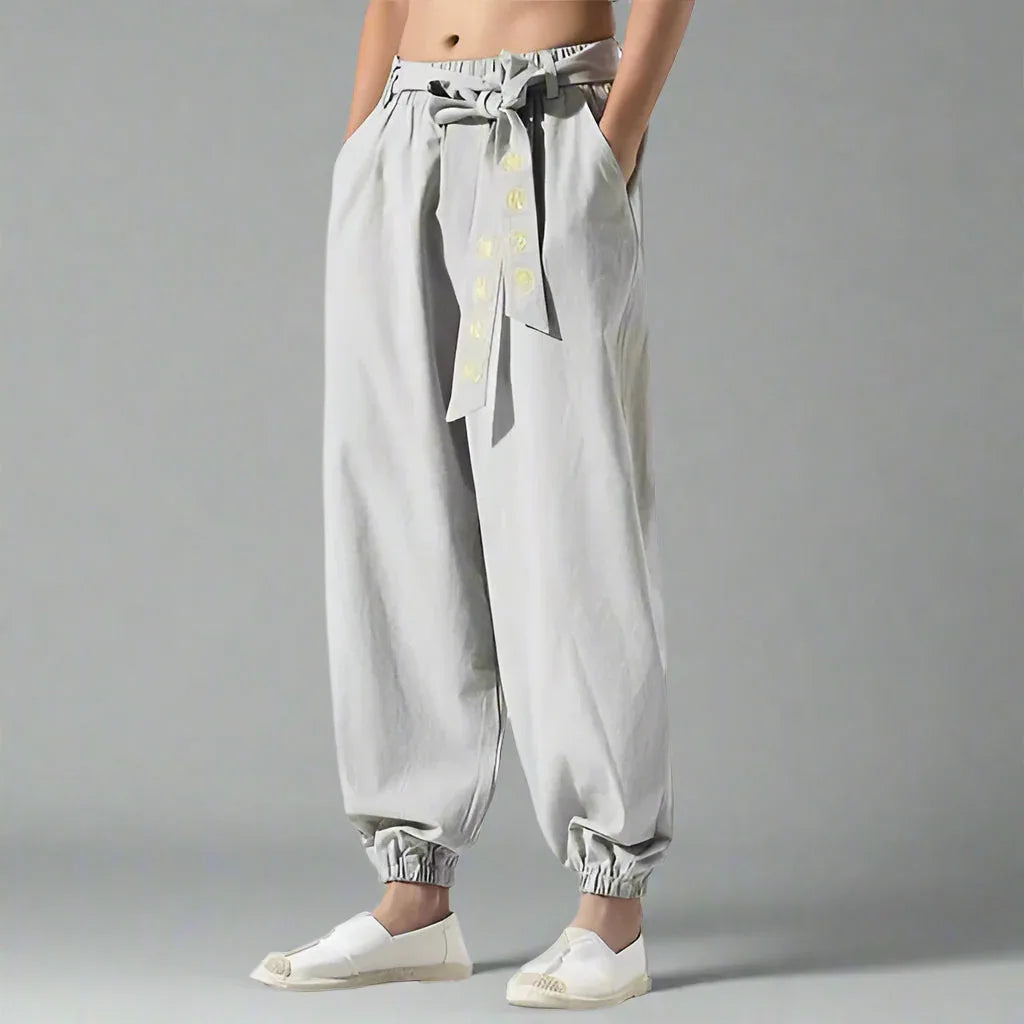 Chic Bohemian Flowy Trousers -  streetwear - Chic Bohemian Flowy Trousers for Stylish Comfort