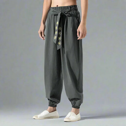 Chic Bohemian Flowy Trousers - traditional japanese hakama - Chic Bohemian Flowy Trousers for Stylish Comfort
