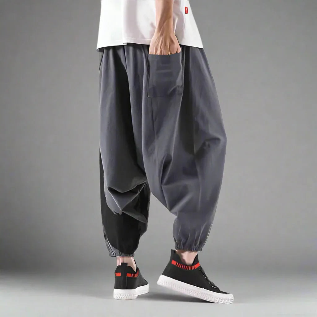 Chic Bohemian Harem Pants -  stylish japanese pants - Chic Bohemian Harem Pants for Casual Style