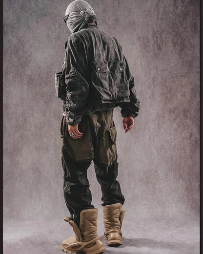 Chic Color-Block Cargo Pants - cargo pants - Chic Color-Block Cargo Pants for Comfort and Style