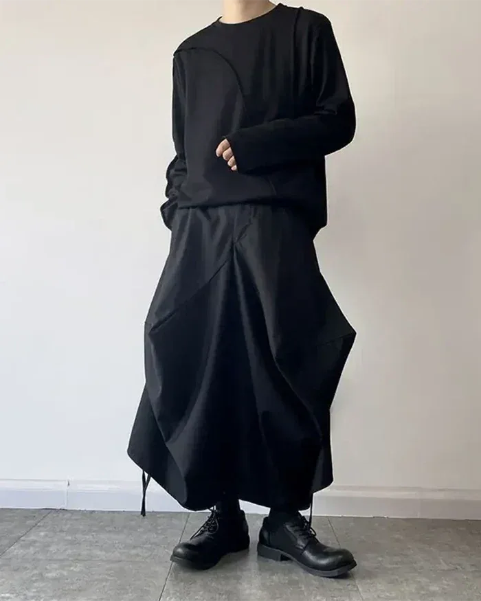 Chic Contemporary Hakama Design -  modern pants - Stylish Modern Hakama Trousers for Everyday Wear