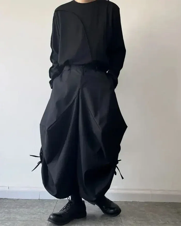 Chic Contemporary Hakama Design -  comfortable fashion trousers - Stylish Modern Hakama Trousers for Everyday Wear