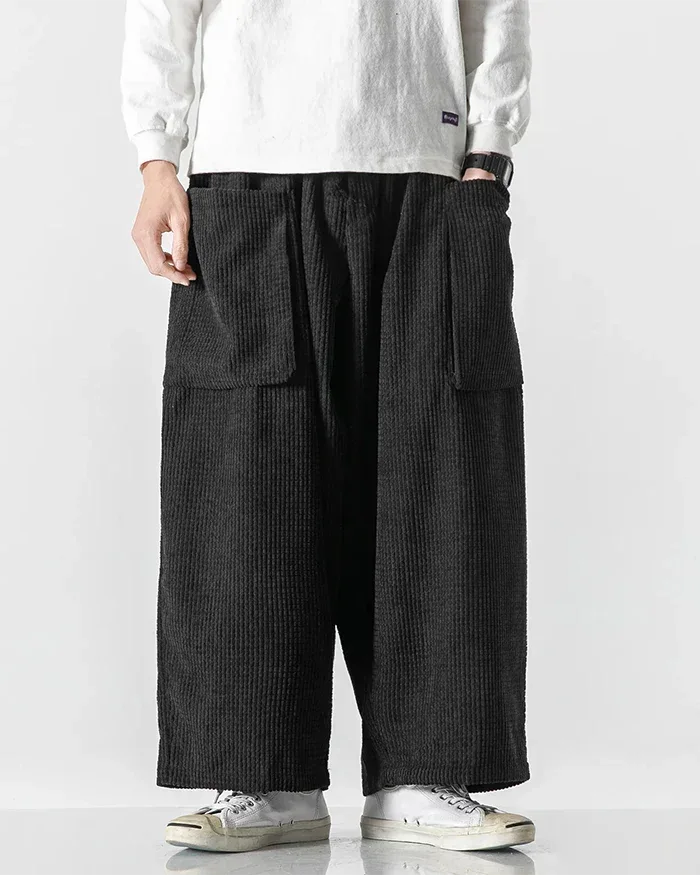Chic Corduroy Cargo Pants -  comfortable pants - Stylish Corduroy Cargo Pants for Everyday Comfort