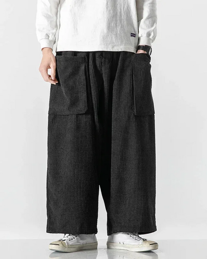 Chic Corduroy Cargo Pants -  comfortable pants - Stylish Corduroy Cargo Pants for Everyday Comfort