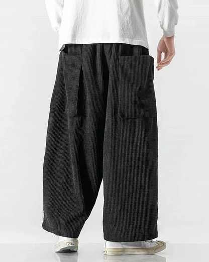 Chic Corduroy Cargo Pants -  comfortable pants - Stylish Corduroy Cargo Pants for Everyday Comfort