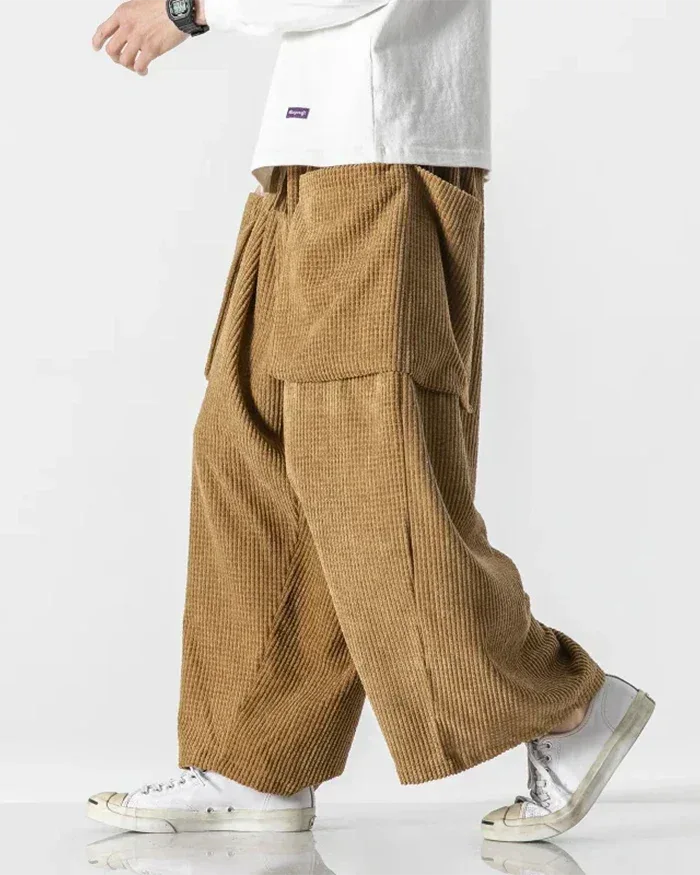 Chic Corduroy Cargo Pants -  stylish pants - Stylish Corduroy Cargo Pants for Everyday Comfort