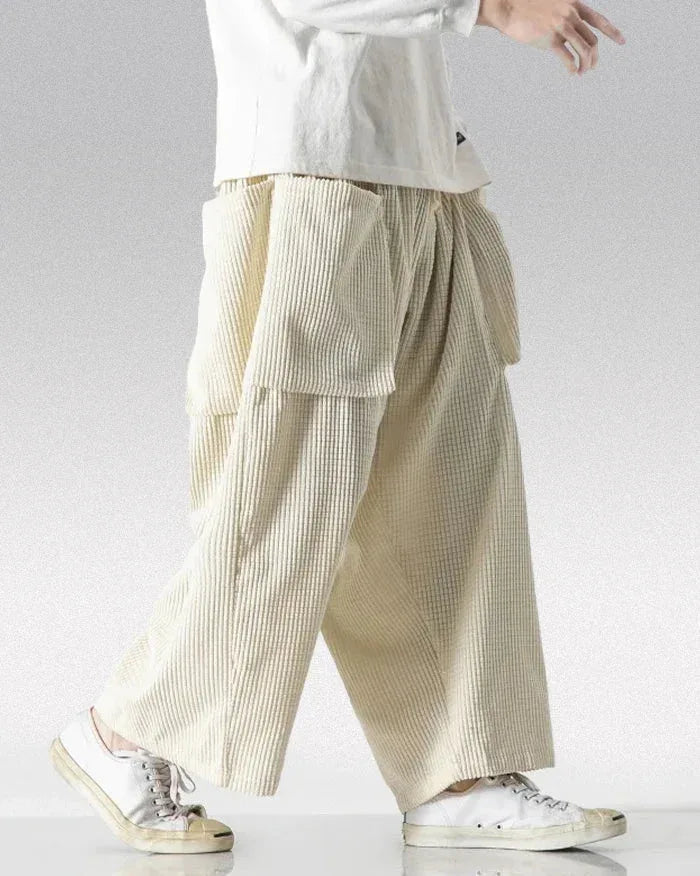 Chic Corduroy Cargo Pants - loose fit pants - Stylish Corduroy Cargo Pants for Everyday Comfort