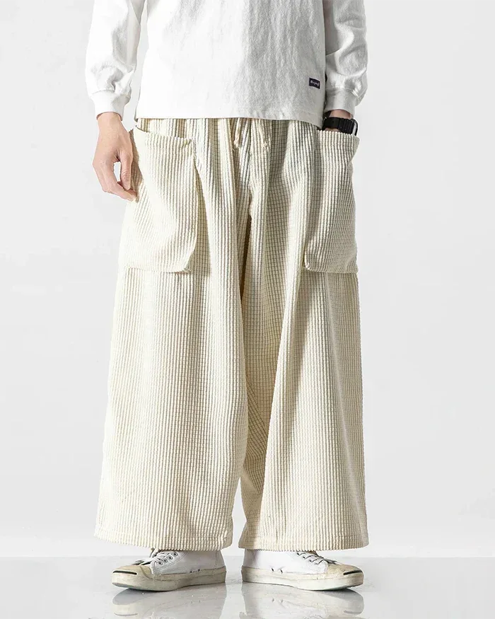 Chic Corduroy Cargo Pants - loose fit pants - Stylish Corduroy Cargo Pants for Everyday Comfort