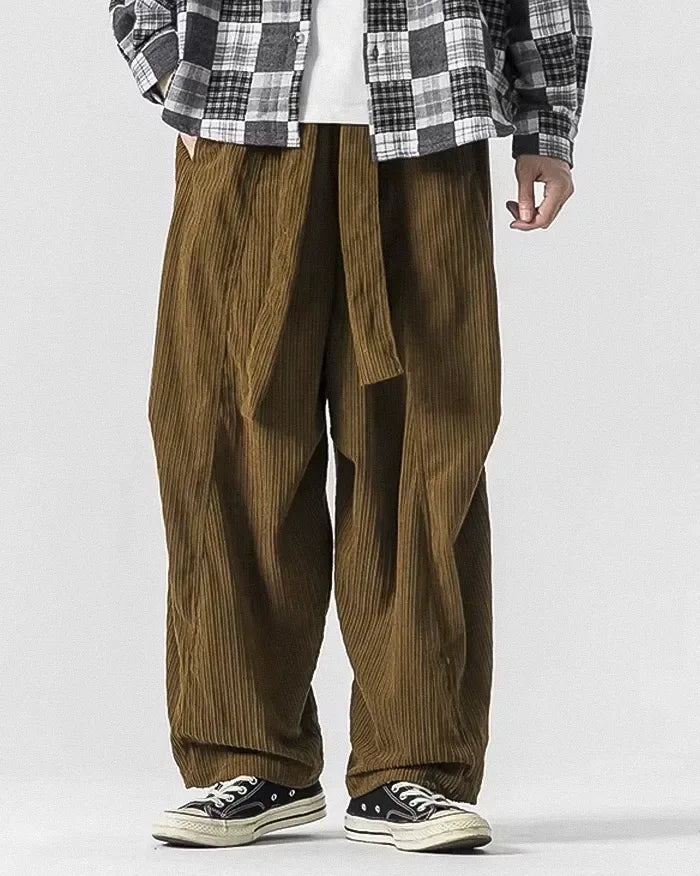 Chic Corduroy Trousers for All - corduroy trousers - Chic Corduroy Trousers for Versatile Comfort