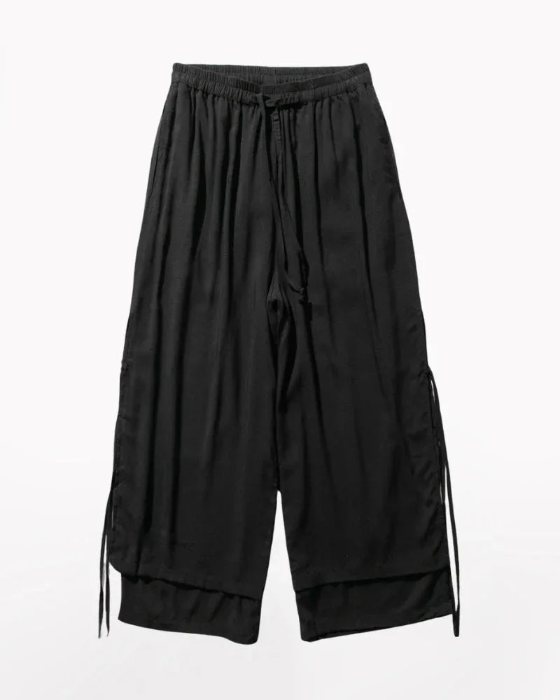 Chic Cotton Hakama Trousers - contemporary hakama pants - Chic Cotton Hakama Trousers for Modern Style