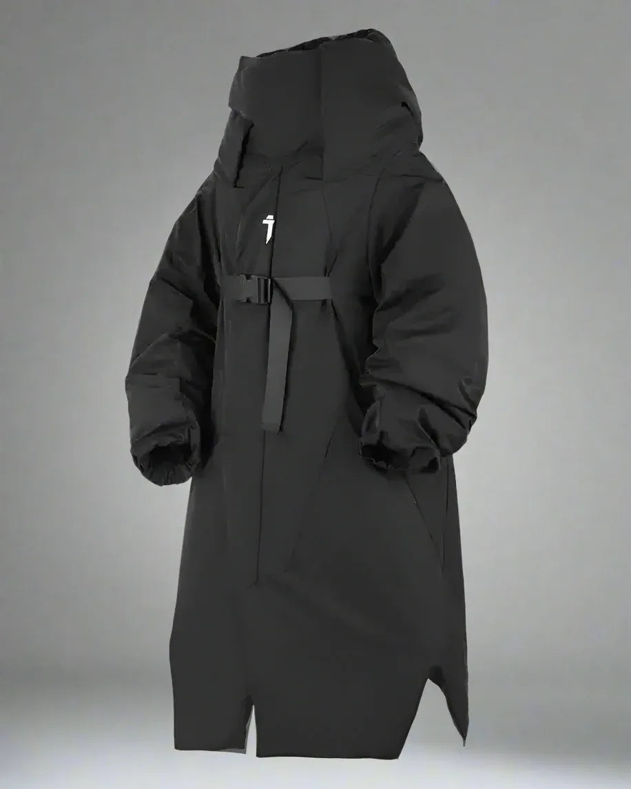 Chic Cozy Long Winter Coat -  irregular design - Irregular Long Winter Coat for Comfortable Style