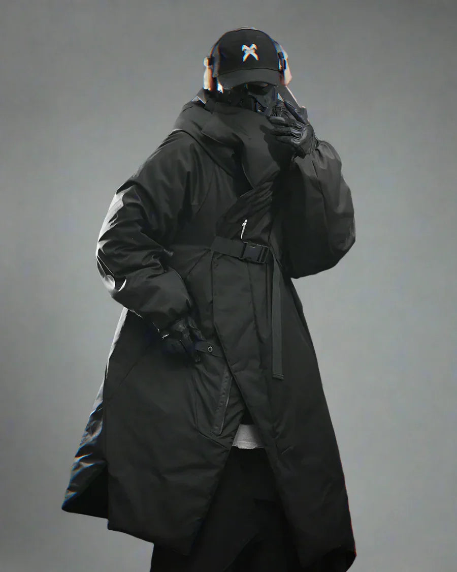 Chic Cozy Long Winter Coat - winter coat - Irregular Long Winter Coat for Comfortable Style