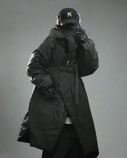 Chic Cozy Long Winter Coat - winter coat - Irregular Long Winter Coat for Comfortable Style