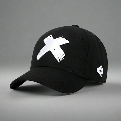 Chic Cross-Detail Cap - chic cap - Chic Cross-Detail Cap for Comfort and Style
