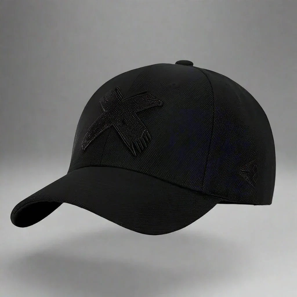 Chic Cross-Detail Cap - comfortable cap - Chic Cross-Detail Cap for Comfort and Style