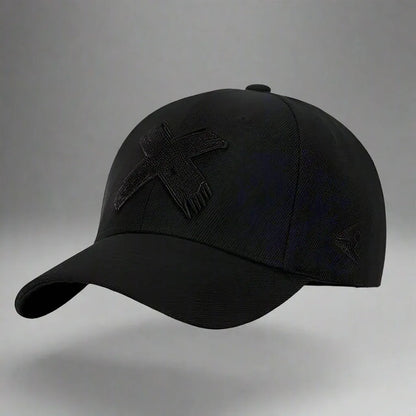 Chic Cross-Detail Cap - comfortable cap - Chic Cross-Detail Cap for Comfort and Style