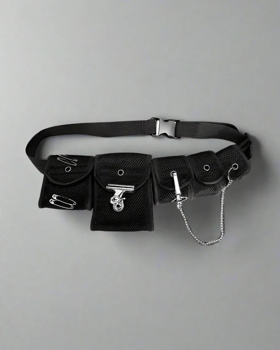Chic Crossbody Chest Pack - crossbody bag - Chic Black Crossbody Chest Pack for Everyday Use