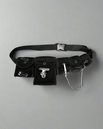 Chic Crossbody Chest Pack - crossbody bag - Chic Black Crossbody Chest Pack for Everyday Use