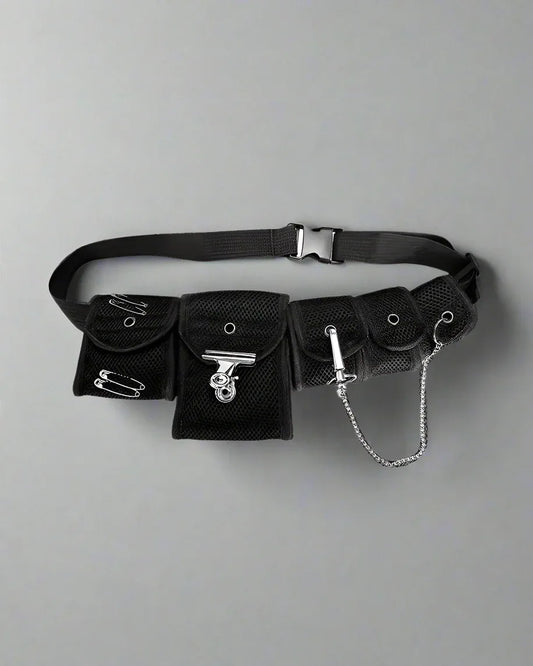 Chic Crossbody Chest Pack - crossbody bag - Chic Black Crossbody Chest Pack for Everyday Use