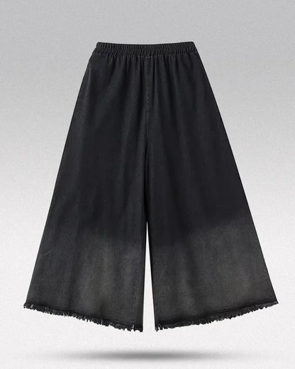 Chic Denim Hakama Pants for Women - stylish women's pants - Chic Denim Hakama Pants for Stylish Women