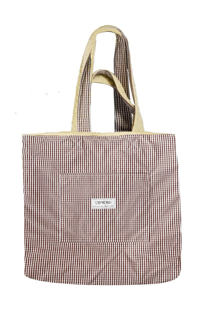 Chic Double-Sided Quilted Tote -  quilted tote - Reversible Quilted Tote Bag for Stylish Storage