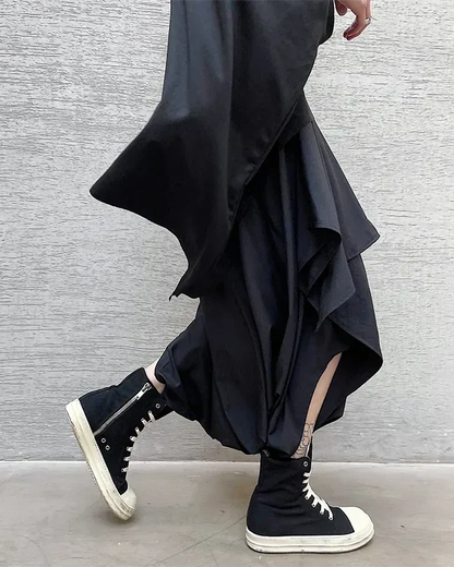 Chic Drop Crotch Pants -  chic pants - Bold Drop Crotch Pants for Unique Style