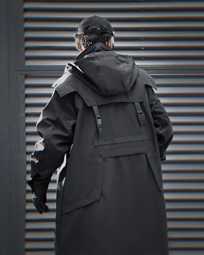 Chic Dual-Zip Long Coat -  dual zipper - Stylish Dual-Zip Long Coat for Every Occasion