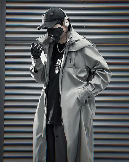 Chic Dual-Zip Long Coat - fashionable long coat - Stylish Dual-Zip Long Coat for Every Occasion