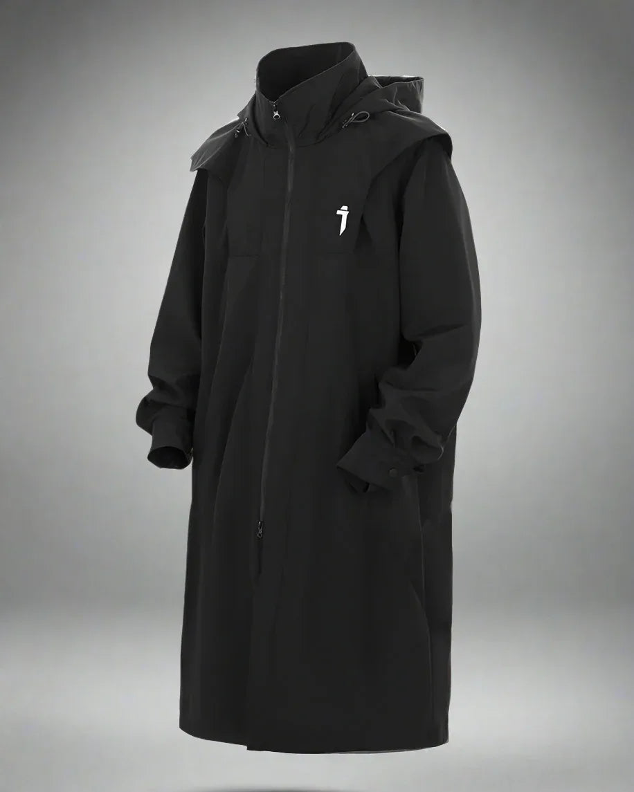Chic Dual-Zip Long Coat - fashionable long coat - Stylish Dual-Zip Long Coat for Every Occasion