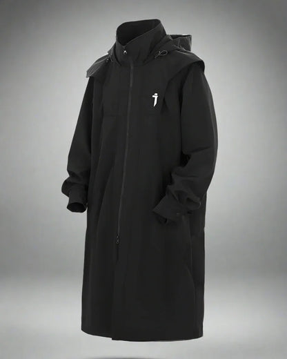 Chic Dual-Zip Long Coat - fashionable long coat - Stylish Dual-Zip Long Coat for Every Occasion