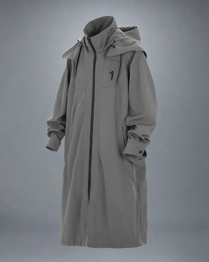 Chic Dual-Zip Long Coat -  versatile coats for women - Stylish Dual-Zip Long Coat for Every Occasion