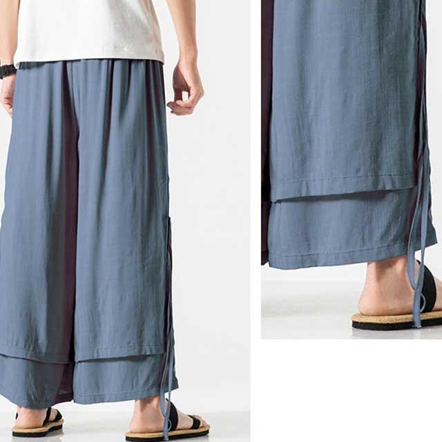 Chic Flowing Wide-Leg Trousers -  comfortable loose fit trousers - Chic Casual Wide-Leg Trousers for Comfort