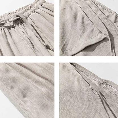 Chic Flowing Wide-Leg Trousers -  martial arts pants - Chic Casual Wide-Leg Trousers for Comfort