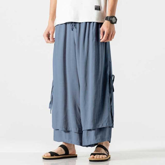Chic Flowing Wide-Leg Trousers - wide-leg trousers - Chic Casual Wide-Leg Trousers for Comfort