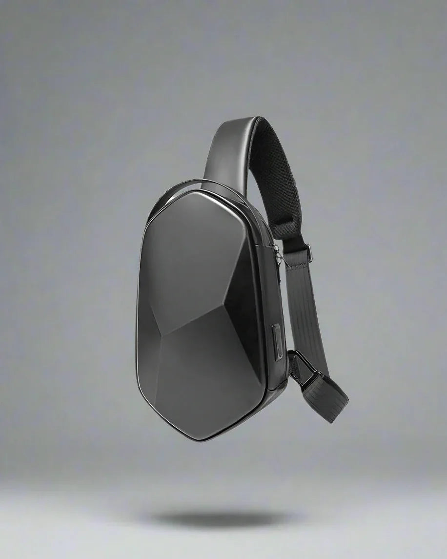 Chic Geometric Sling Pack - durable backpack - Chic Geometric Sling Pack with USB Port