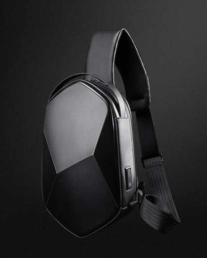 Chic Geometric Sling Pack -  fashionable sling pack - Chic Geometric Sling Pack with USB Port