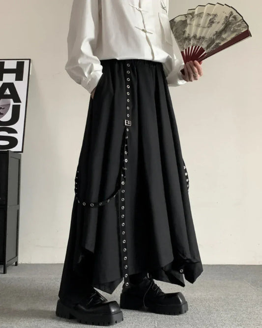 Chic Hakama-Inspired Trousers - hakama pants - Hakama-Inspired Trousers for Modern Comfort