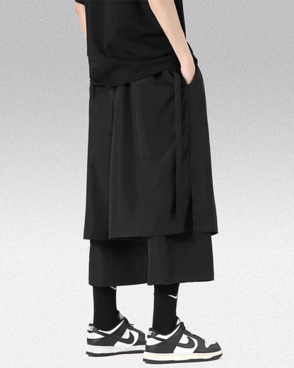 Chic Hakama Streetwear Pants -  casual and formal occasions - Chic Hakama Streetwear Pants for Unique Style