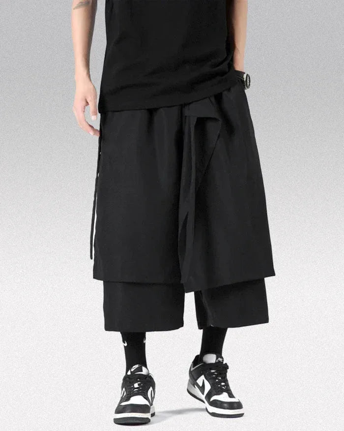 Chic Hakama Streetwear Pants - hakama pants - Chic Hakama Streetwear Pants for Unique Style